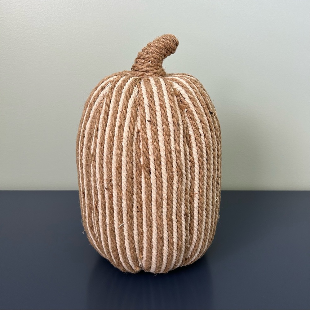 Frontgate Striped Cord Pumpkin
